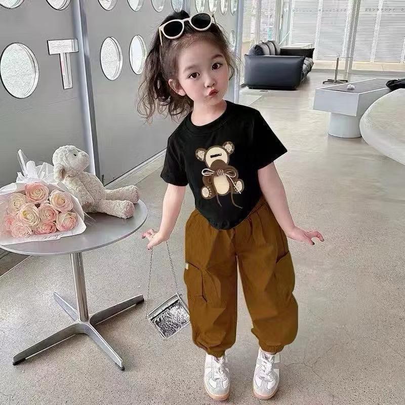 SETELAN BAJU ANAK PEREMPUAN /SET BEAR BAJU ANAK CEWEK 6 TAHUN BAJU ANAK 3 TAHUN/SET ANAK KEKINIAN