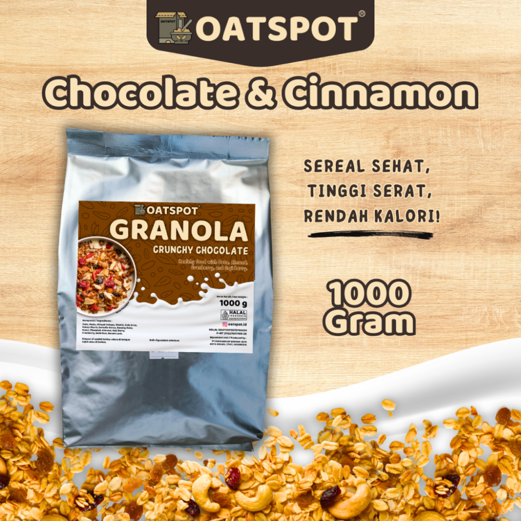 

Oatspot Granola - Almond, Goji Berry, Cranberry (Fruit & Seed) - 1 Kg