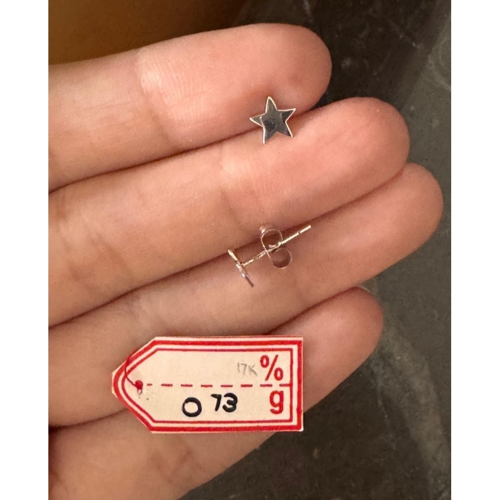 Anting emas 75 bintang mini