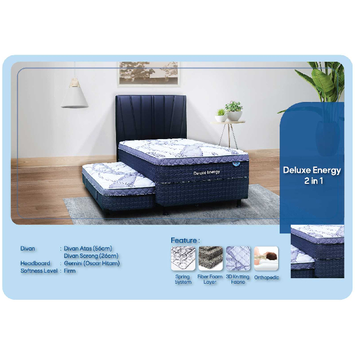 Kasur Springbed 2in1 DELUXE ENERGY Central Springbed
