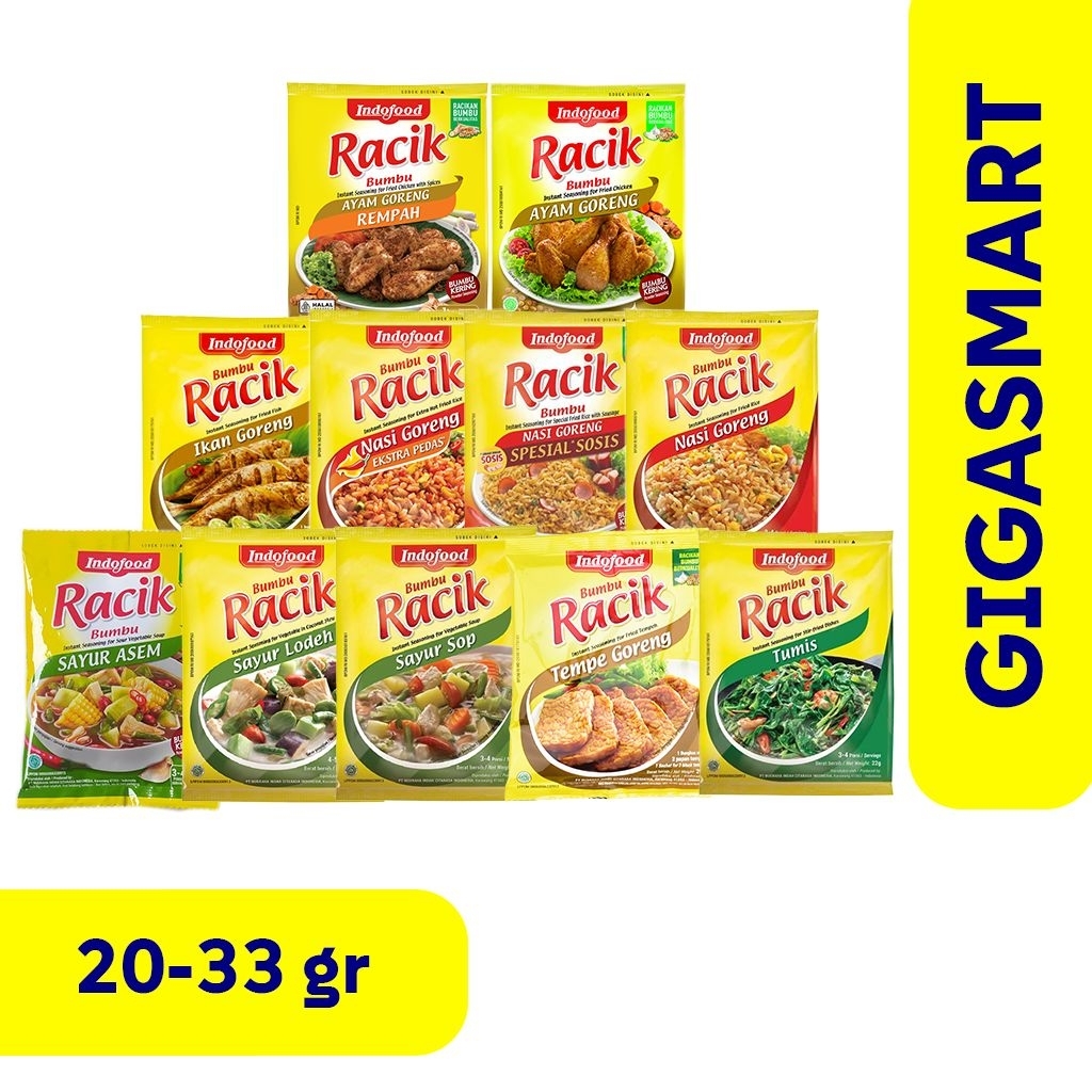 

Bumbu Racik Instan Indofood Semua Varian Kemasan Sachet 1 pcs 20-33gr