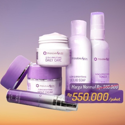 PHARMASKIN SOLUTION Paket Full Treatment Flek Hitam Skincare / Pharmaskin Whitening Flek
