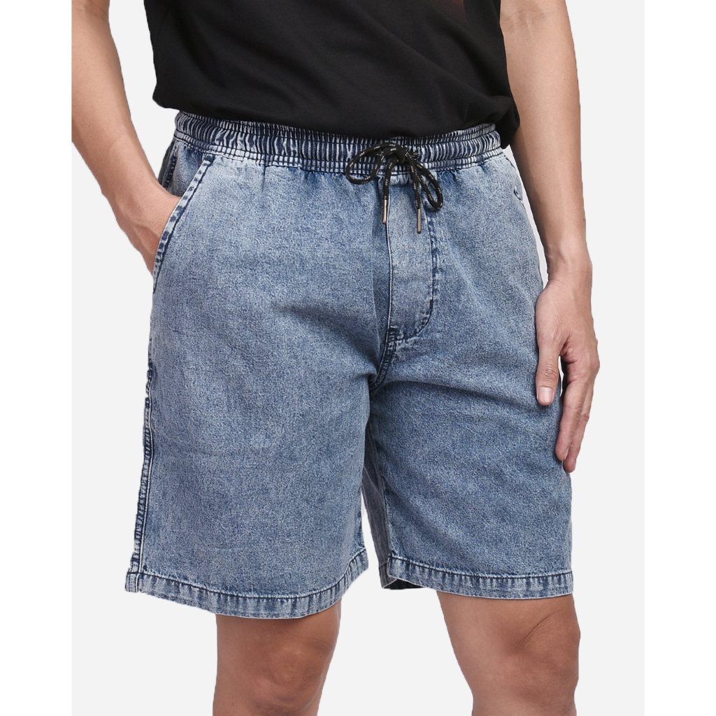 Warning Clothing - Vargo 2 Short Pants - Celana Denim Pendek Pria Washed Blue jeans