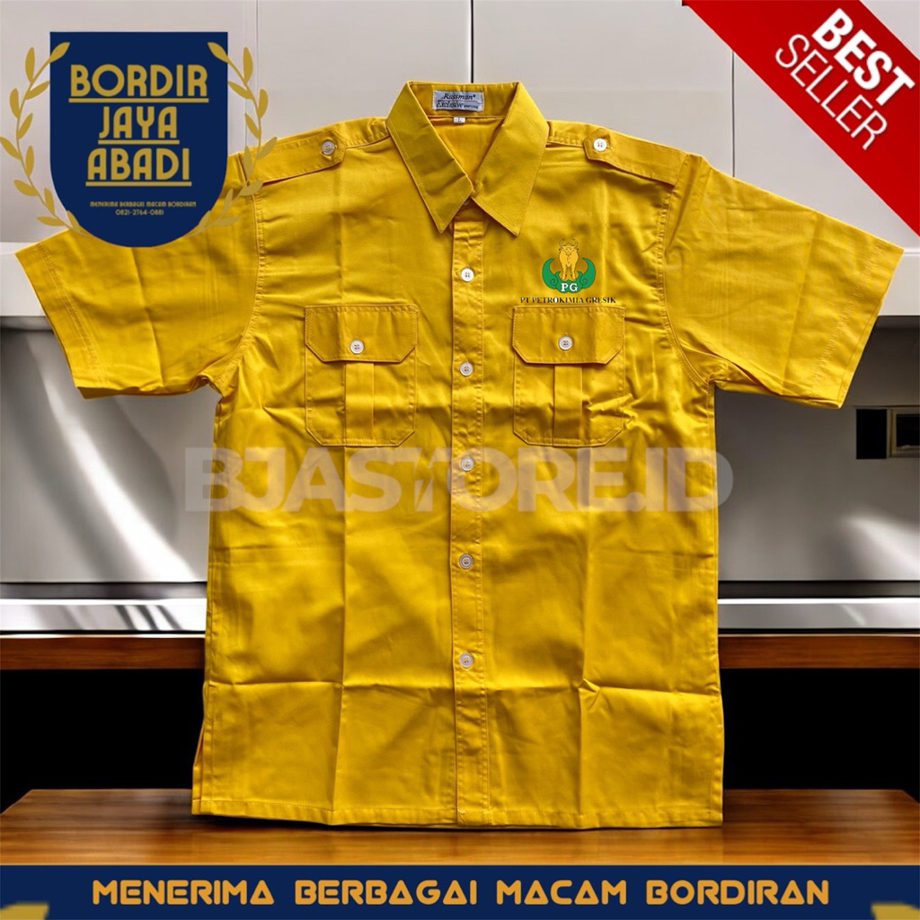 Kemeja PT Petrokimia Gresik K1 Kuning