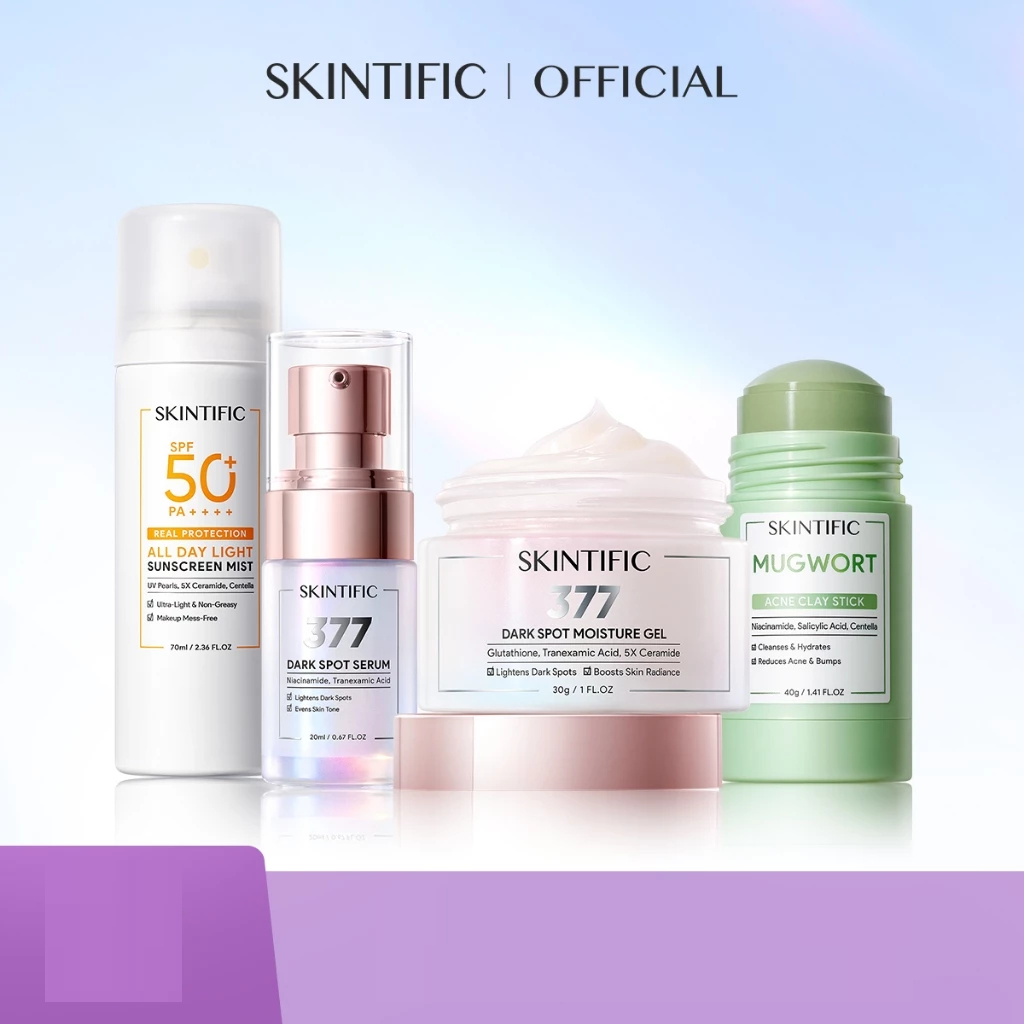 SKINTIFIC - 6pcs Paket Skincare Set | Retinol Skin Renewal Serum+ Retinol  Moisturizer + 5X Ceramide