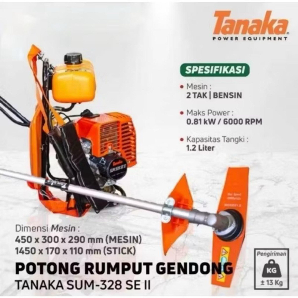 Rumput Mesin Potong Rumput Tanaka Mesin Potong Rumput/ Tanaka Brush Cutter SUM 328SE II Mesin Poro
