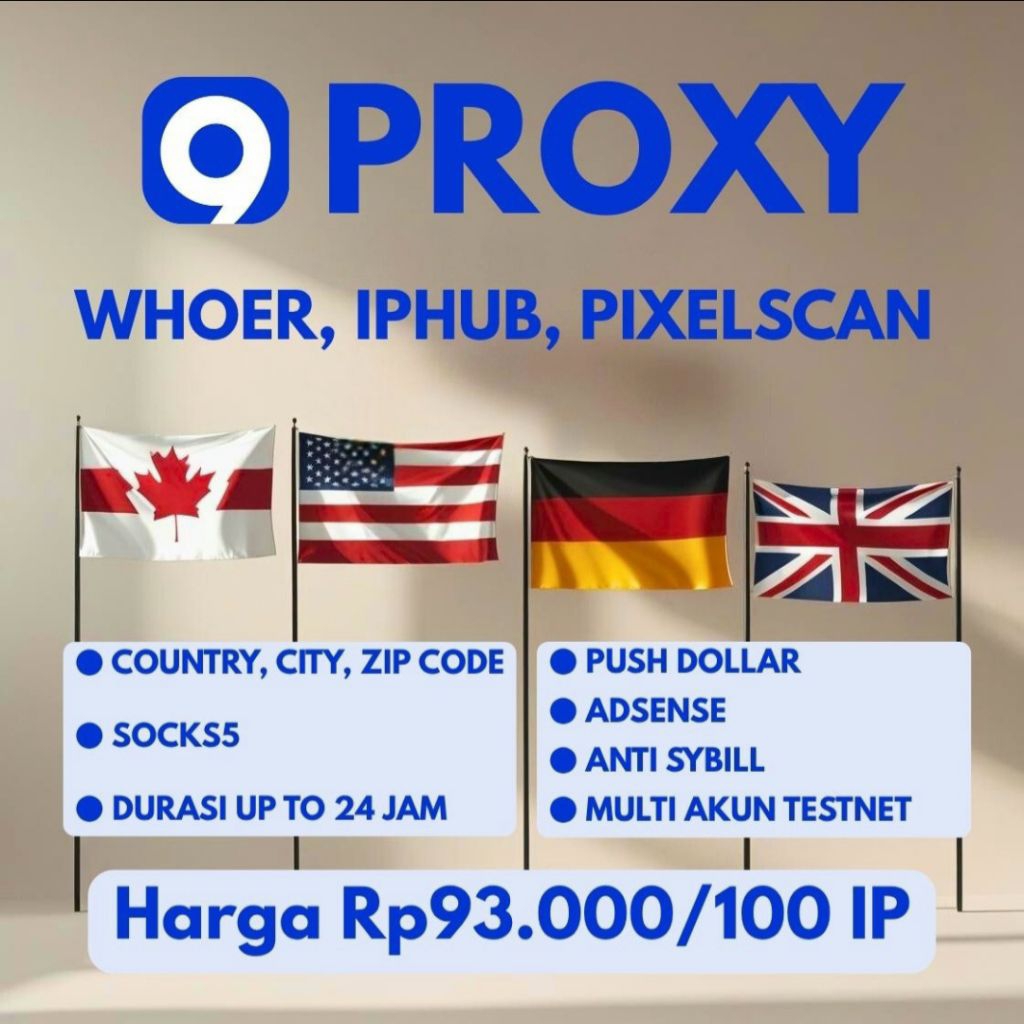 PROXY PREMIUM RESIDENTIAL FULL SPEED ROTATING STICKY 9PROXY 100 IP