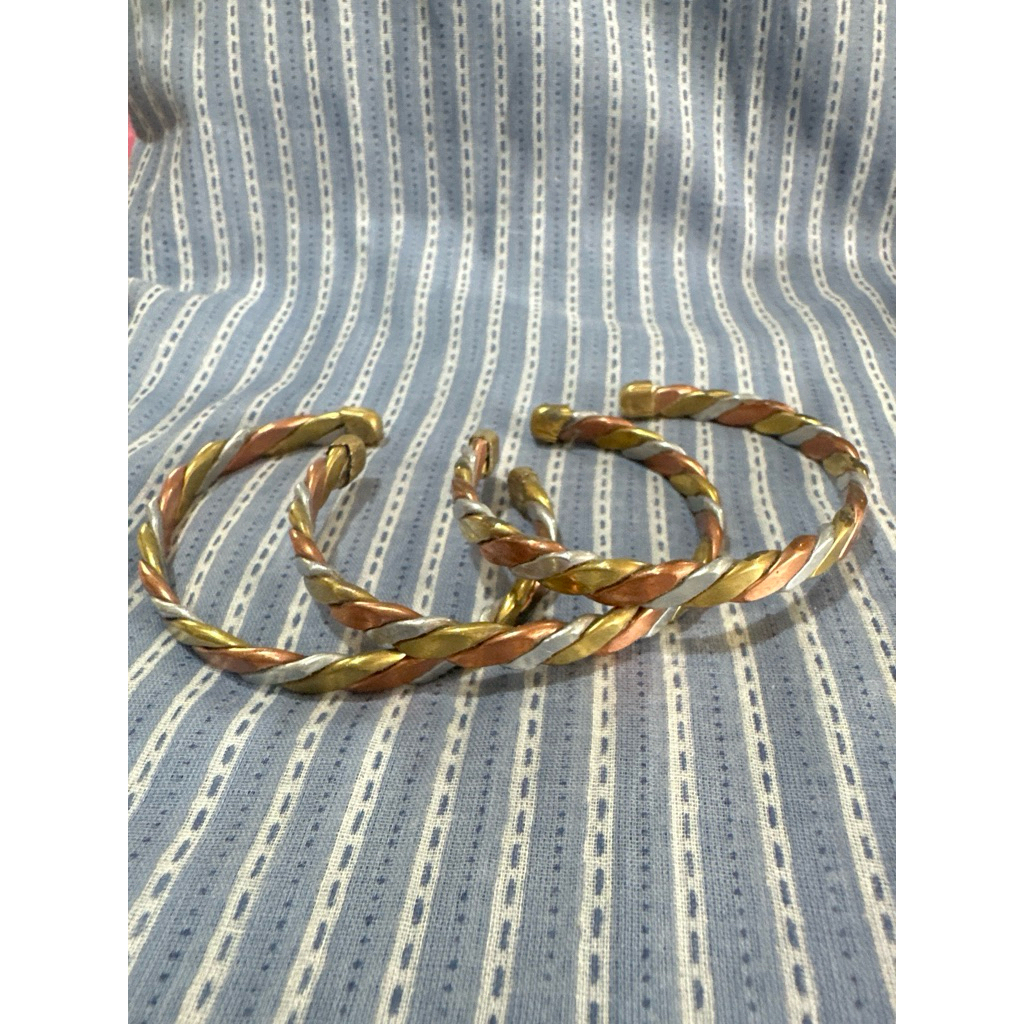 asthadatu gelang logam perungu kuningan dan perak