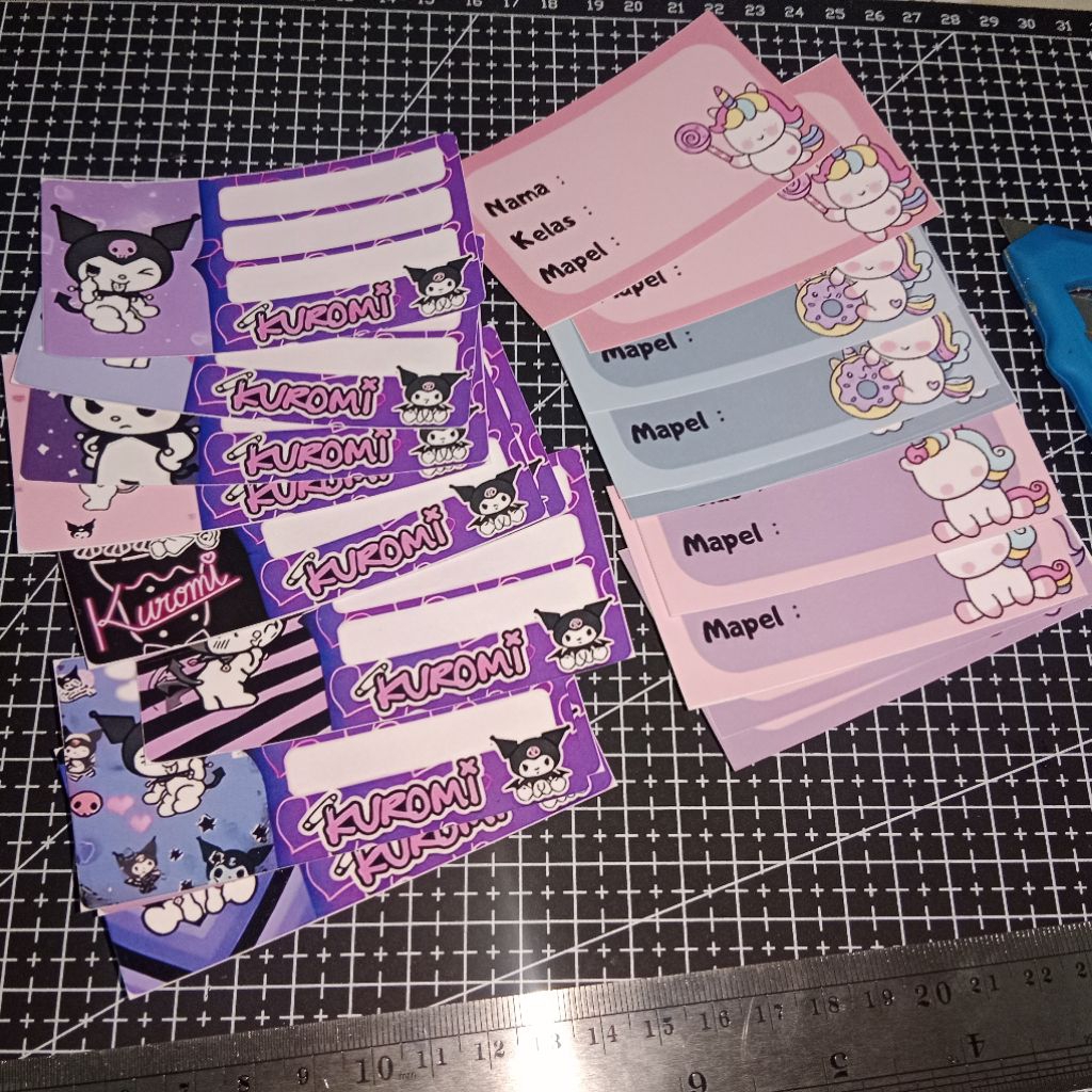 

Custom Stiker Buku Pelajaran Anak Sekolah Stiker Notebook Custom Nama