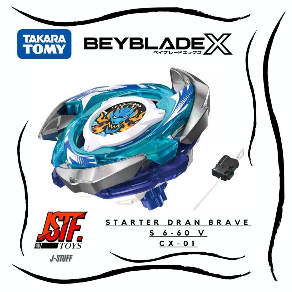 CX-01 Starter Dran Brave S 6-60 Vortex / Beyblade X Original Takara Tomy