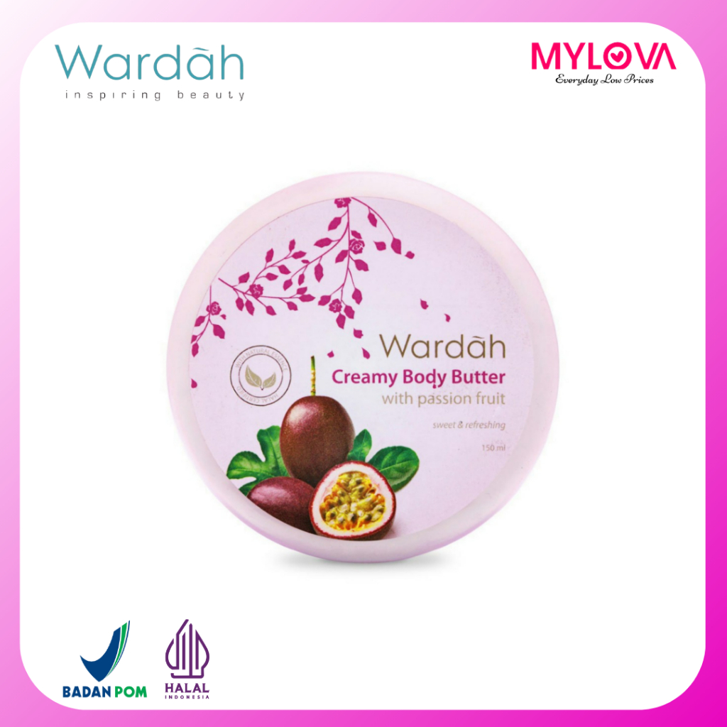 Wardah Creamy Body Butter with passion fruit 50 ml