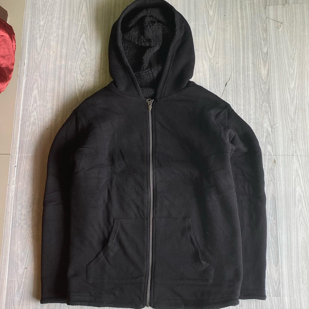 BLACK SHERPA OUTDOOR HODEED JAKET