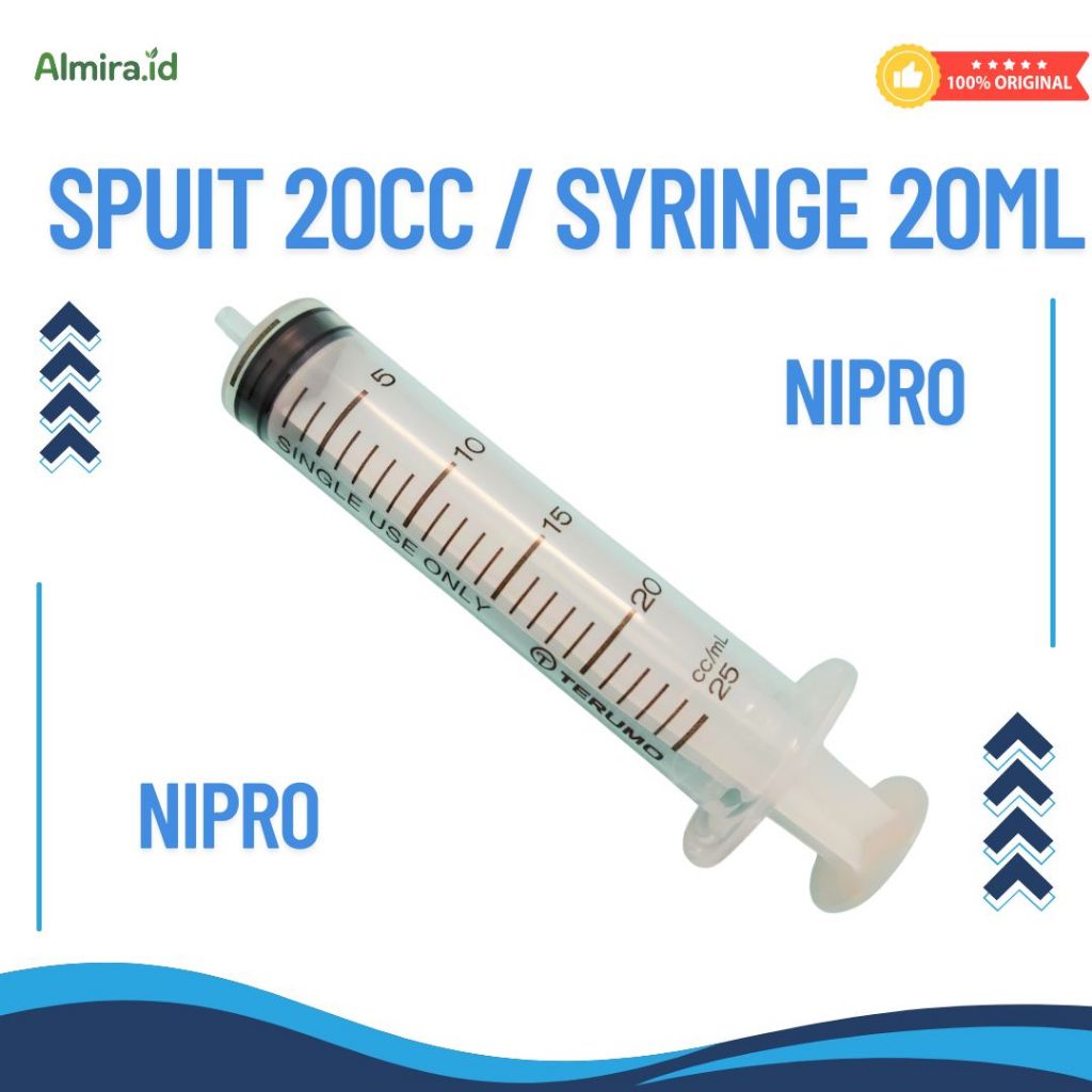 Spuit 20cc / Syringe 20ml nipro eceran