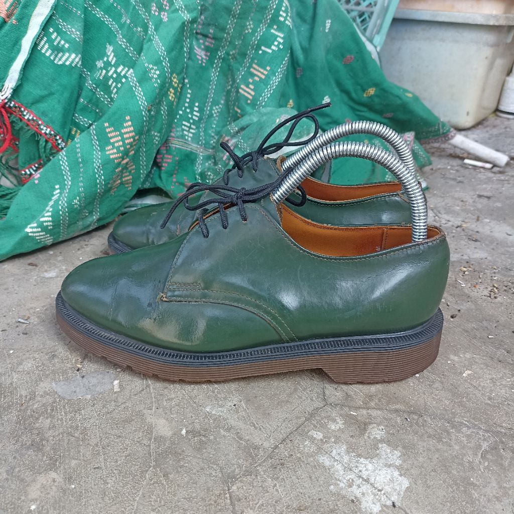 dr Martens 1461 size 6uk 39eur vintage pw green smooth