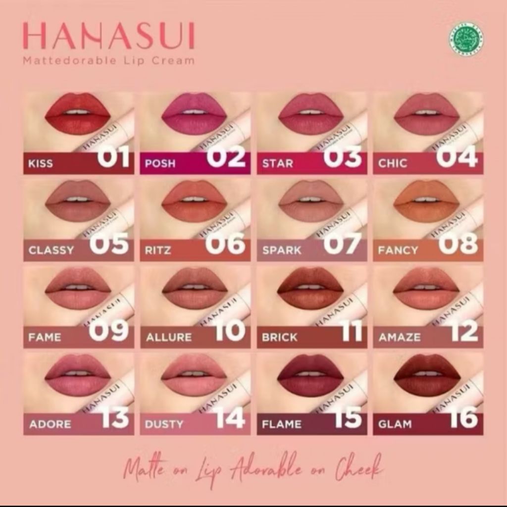 Hanasui Lip cream Matte | Hanasui Lip boba | Hanasui Lip Matcha