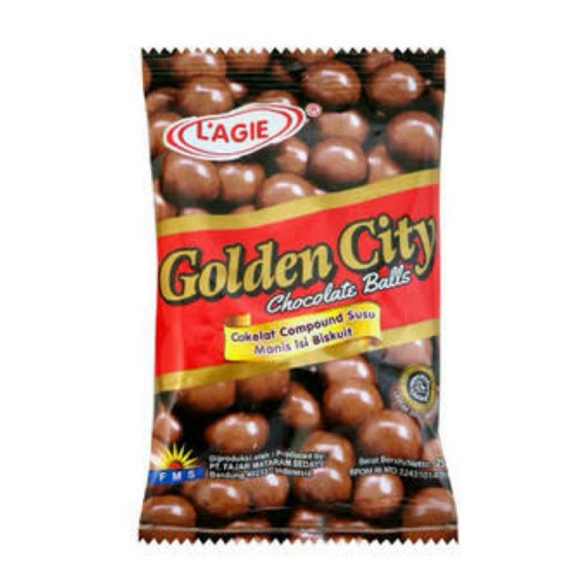 

Chocoball Golden City / Biskuit Coklat Goldencity 75 Gram