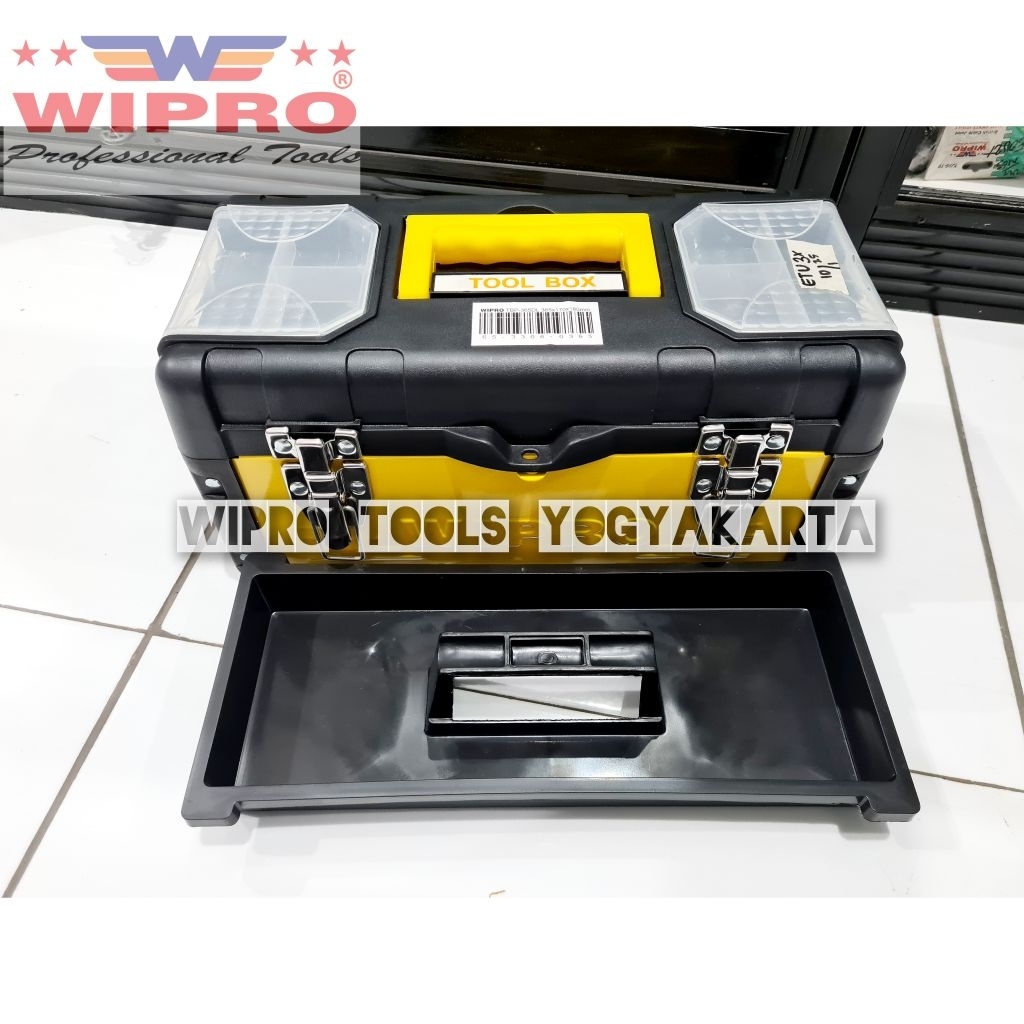 Wipro Tool Box / Tool Box Protector Case Double Lock / Tool Box Kunci Perkakas / Tool Box Plastik TB