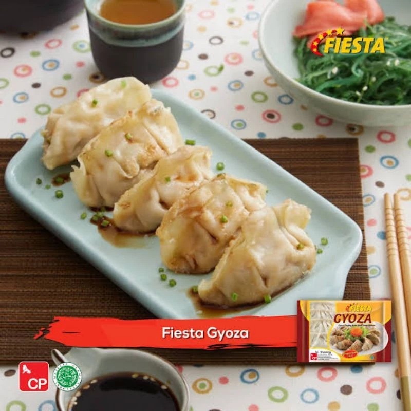 

Fiesta Gyoza 180gr 10pcs Ayam Udang 10pcs - Kheiza Frozen