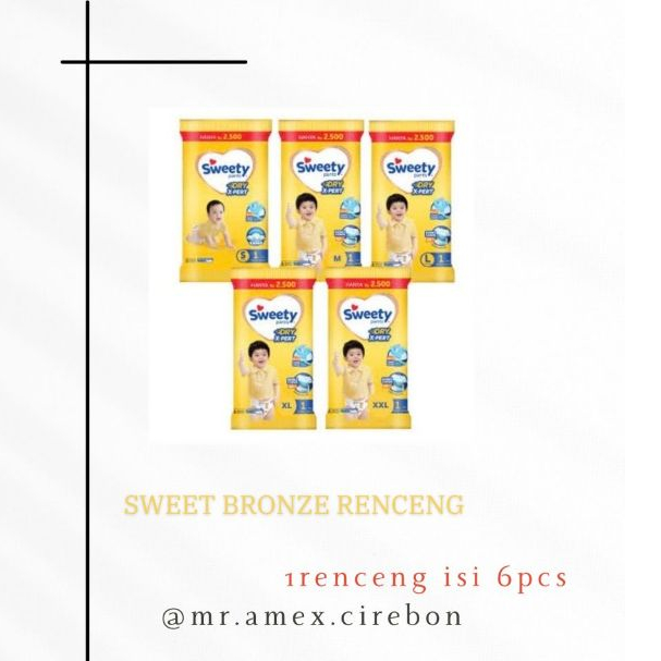 Sweety Bronze Pants Renceng/Sweety Silver Pants Renceng/Baby Happy Pants Renceng