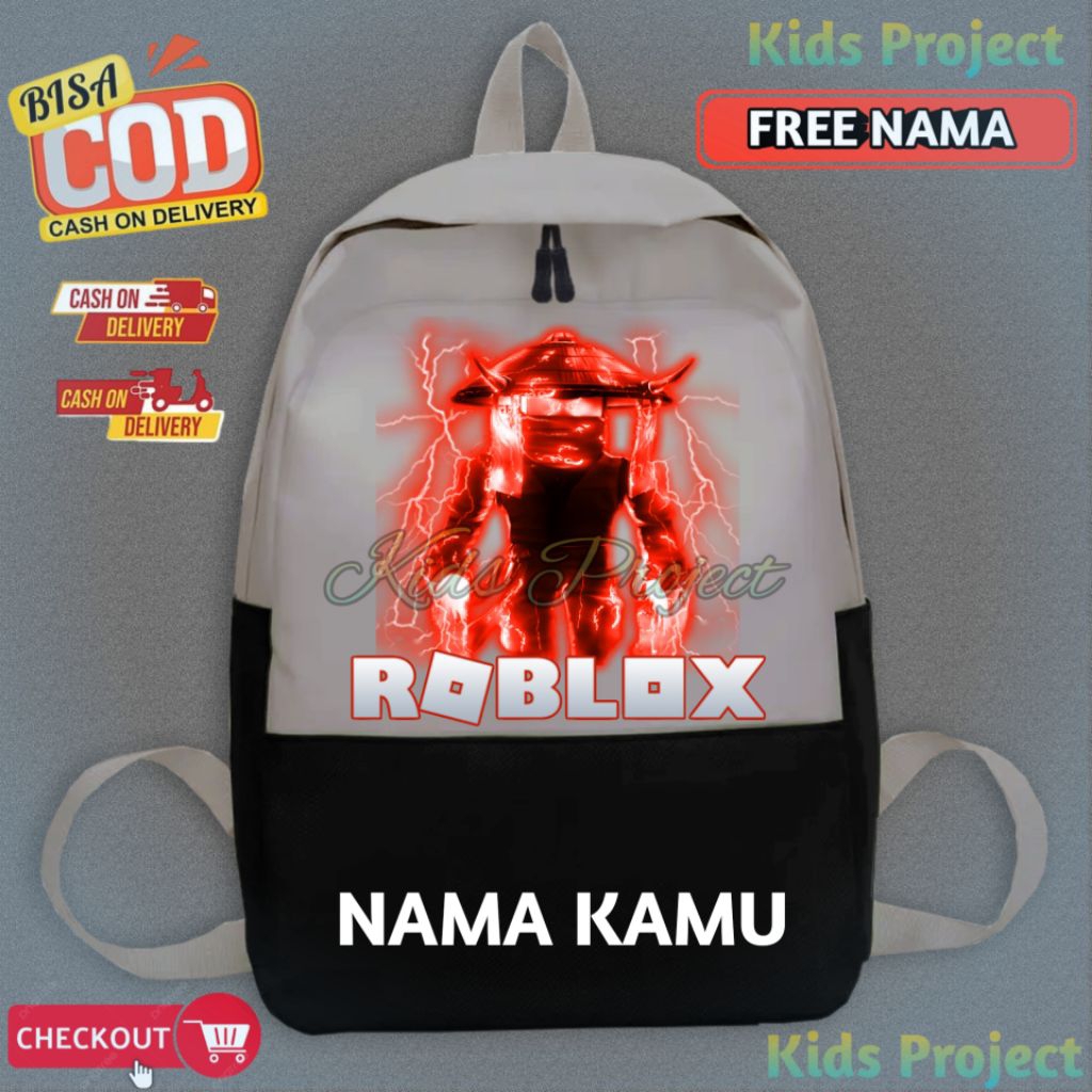 Tas Sekolah Ransel Anak Roblox Ninja Legends Karakter Shadowfire Element