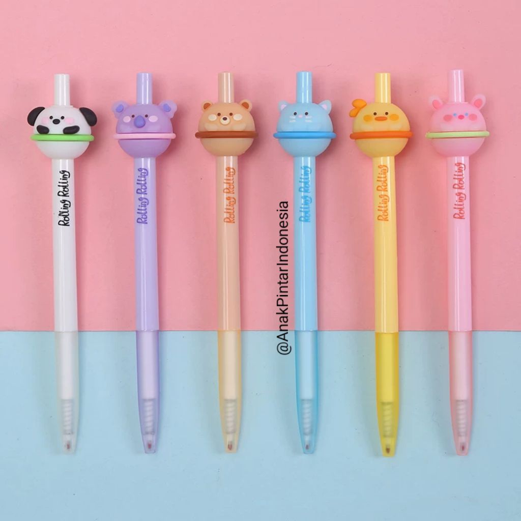 

BOLPEN ROLLING ANIMAL CLICK GEL INK PEN [ ZF-7077 ]