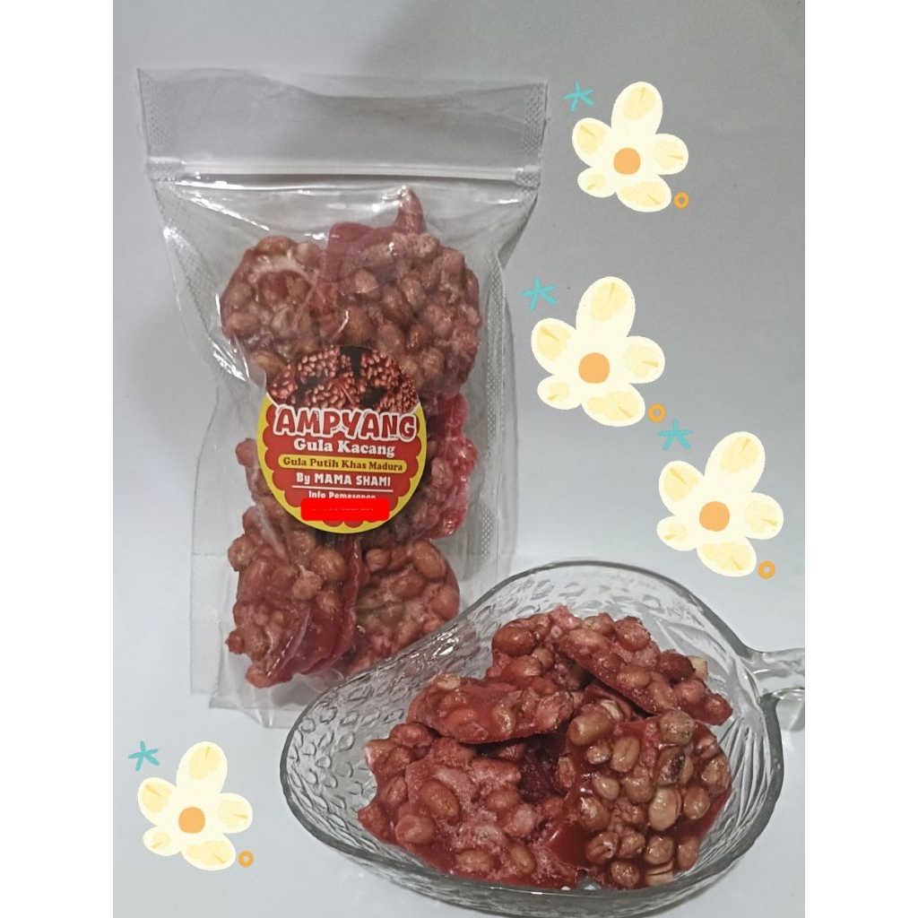 

jajanan jadul AMPYANG khas Madura (gula kacang ) isi 12 keping