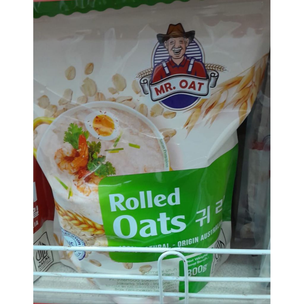 

MR. OAT ROLLED OATS ORIGIN AUSTRALIA 800 GR