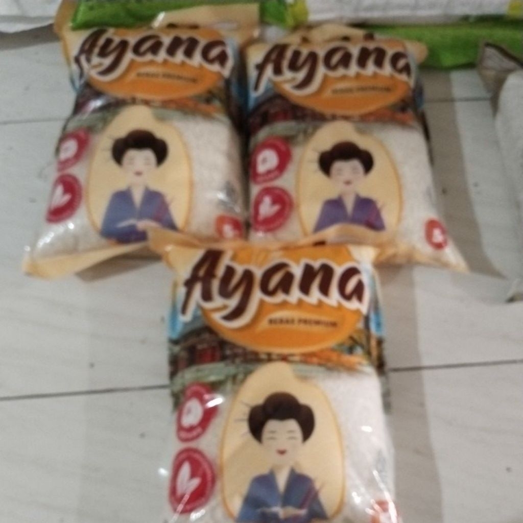 

Beras cap merek Ayana Gold bundling 3x5kg -free ongkir