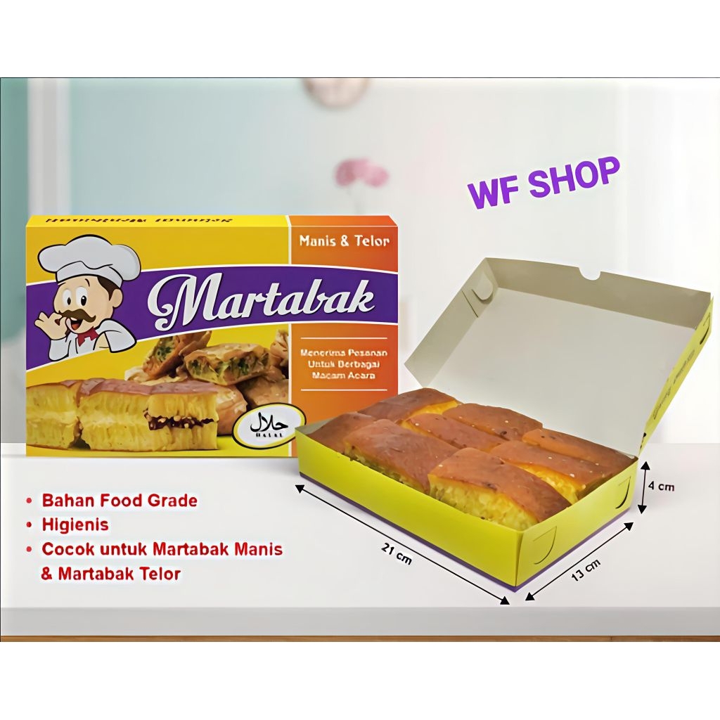 

Dus Martabak Koki 13 x 21 cm Isi 50pcs / Box Martabak / Dus Martabak