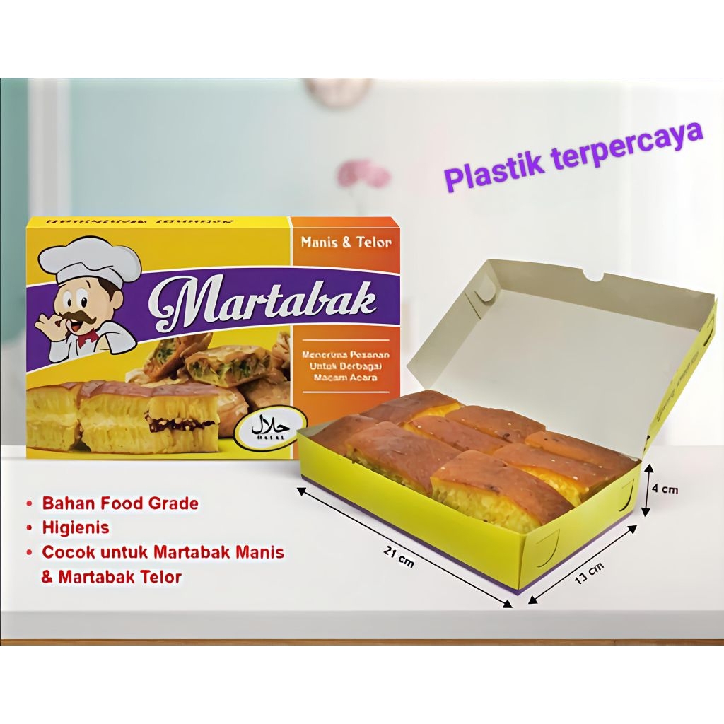 

Dus Martabak Koki 13 x 21 cm Isi 50pcs / Box Martabak / Dus Martabak