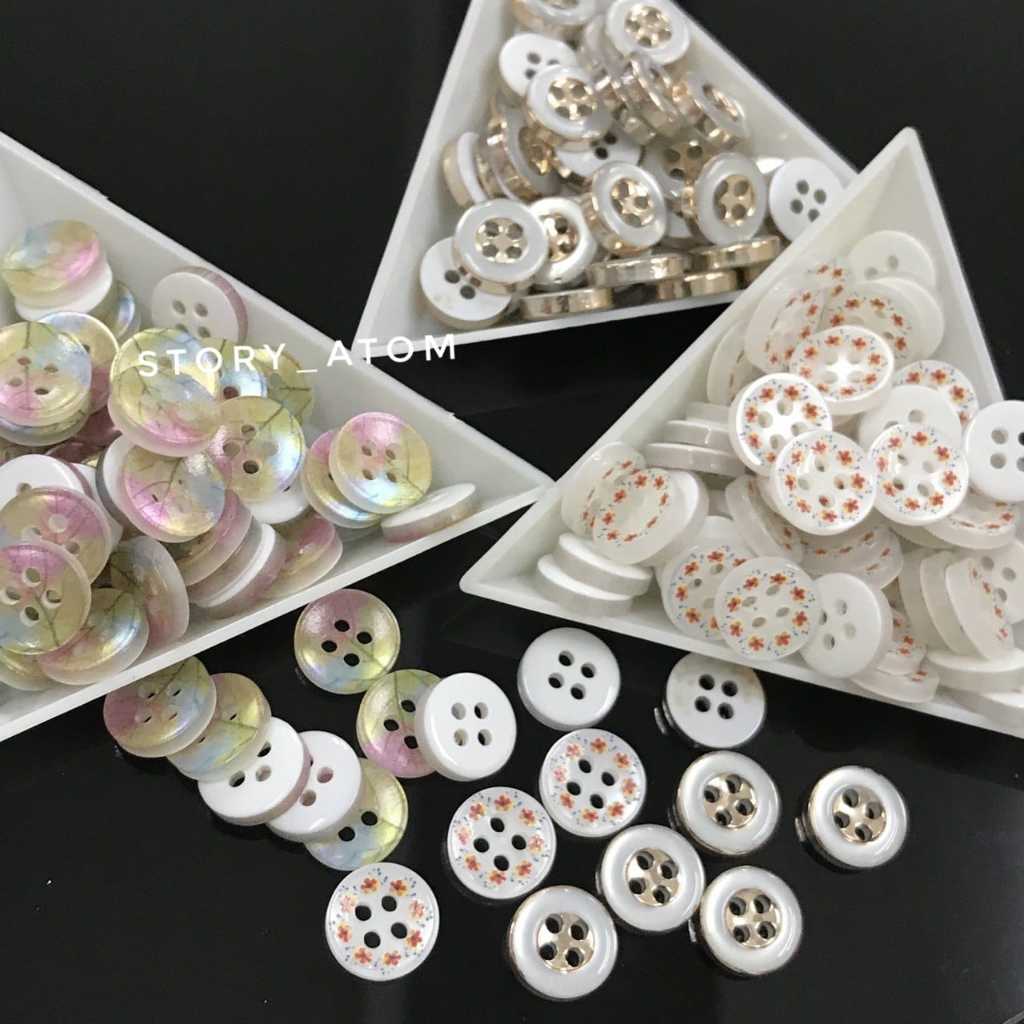 1LUSIN - KANCING BAJU/KANCING VARIASI/KANCING PLASTIK/KANCING HIAS