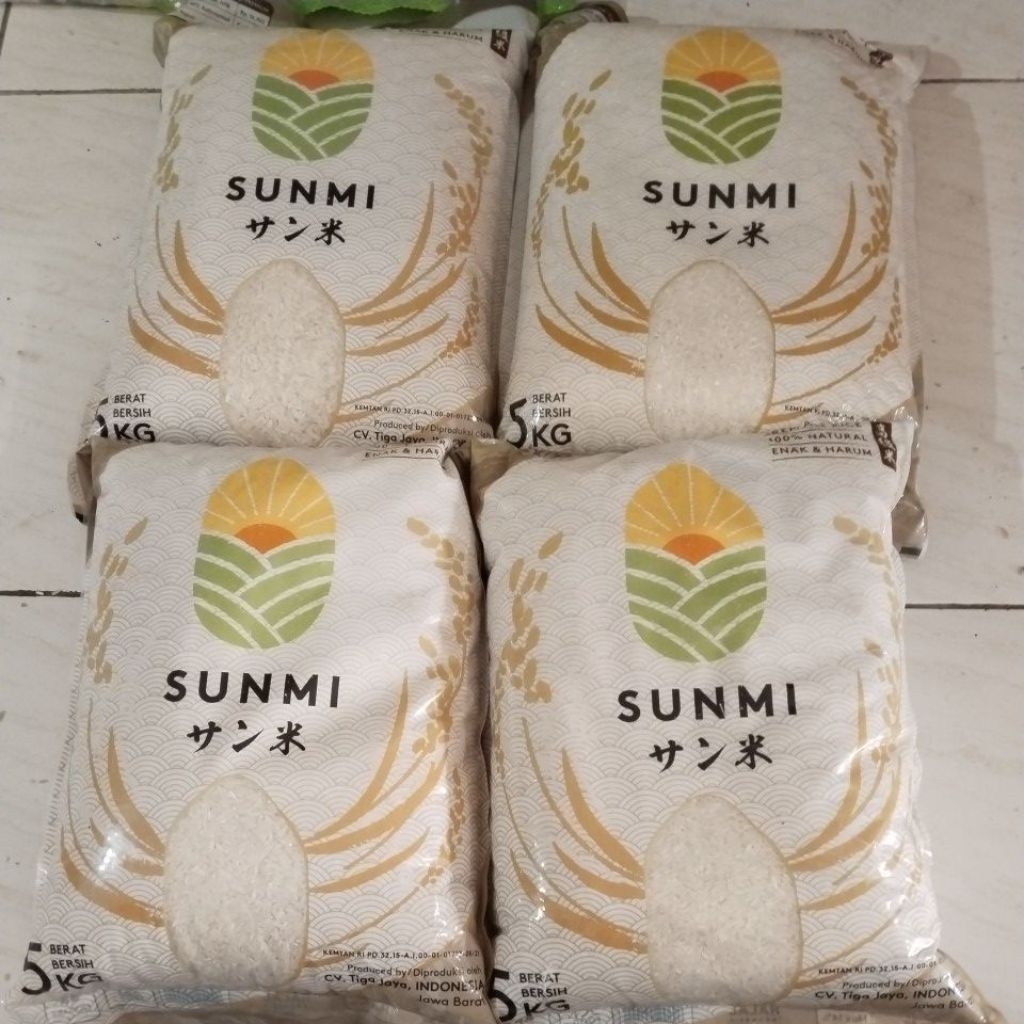 

Beras cap merek Sunmi bundling 4x5kg -free ongkir