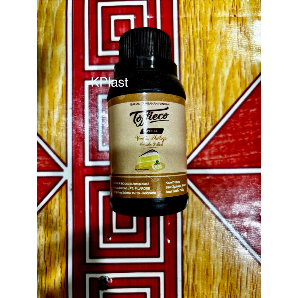 

Perisa Pewarna Vanila Mentega Toffieco 100 gram