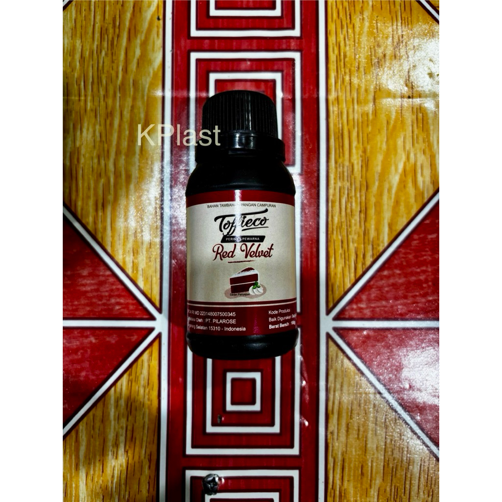 

Perisa Pewarna Toffieco Red Velvet 100 gram