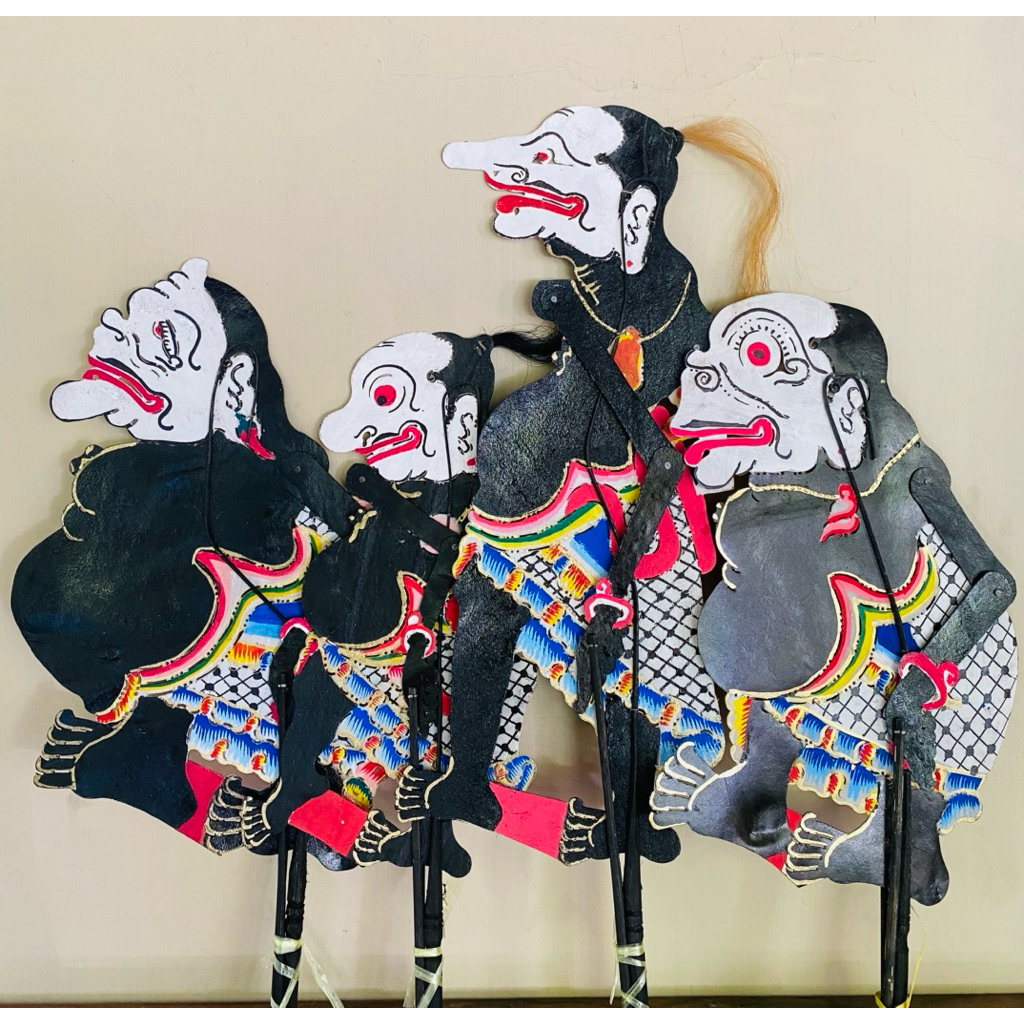 Wayang Kulit Punokawan Hitam Standar Dalang