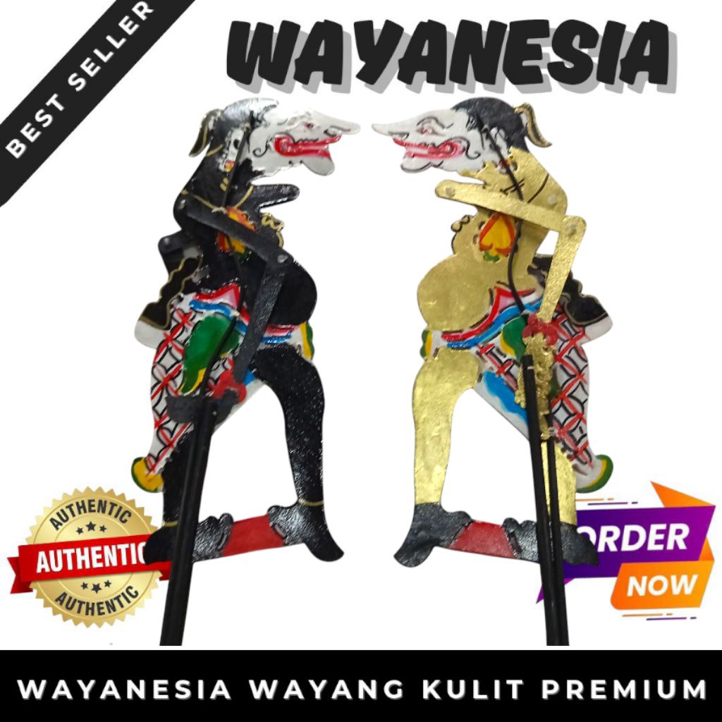 Wayang Kulit Sapi Asli Petruk Punokawan