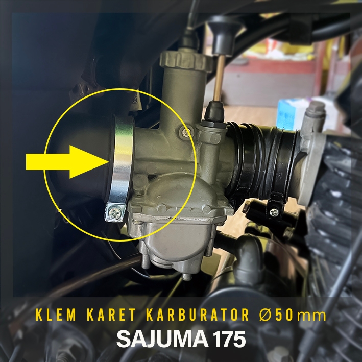 Klem Karet Duct Karburator ke Filter Udara