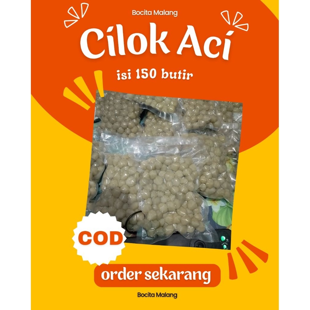 

Cilok Aci kecil isi 150 butir|Baso aci kenyal