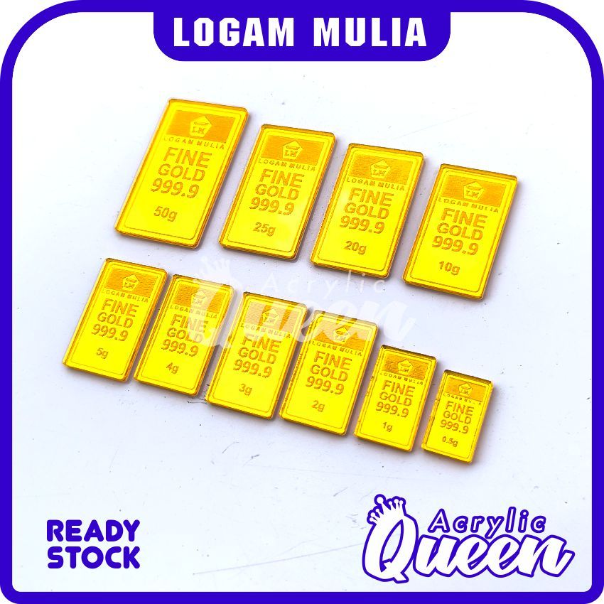 Replika Logam Mulia Dummy Gold Replika Emas Antam - Emas Imitasi - Emas Mahar - Emas Mainan Replika 