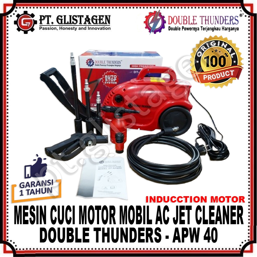 DOUBLE THUNDERS APW 40 Mesin Steam Cuci Mobil Motor Ac Mesin Jet Cleaner High Pressure Washer Double