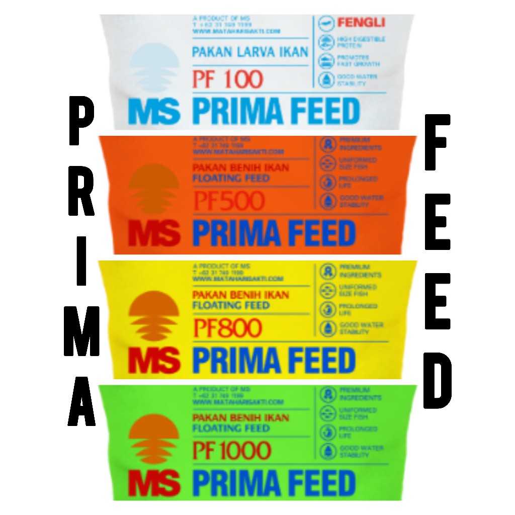 PRIMA FEED 10kg / SAK / pakan benih / PF100 PF500 PF800 PF1000