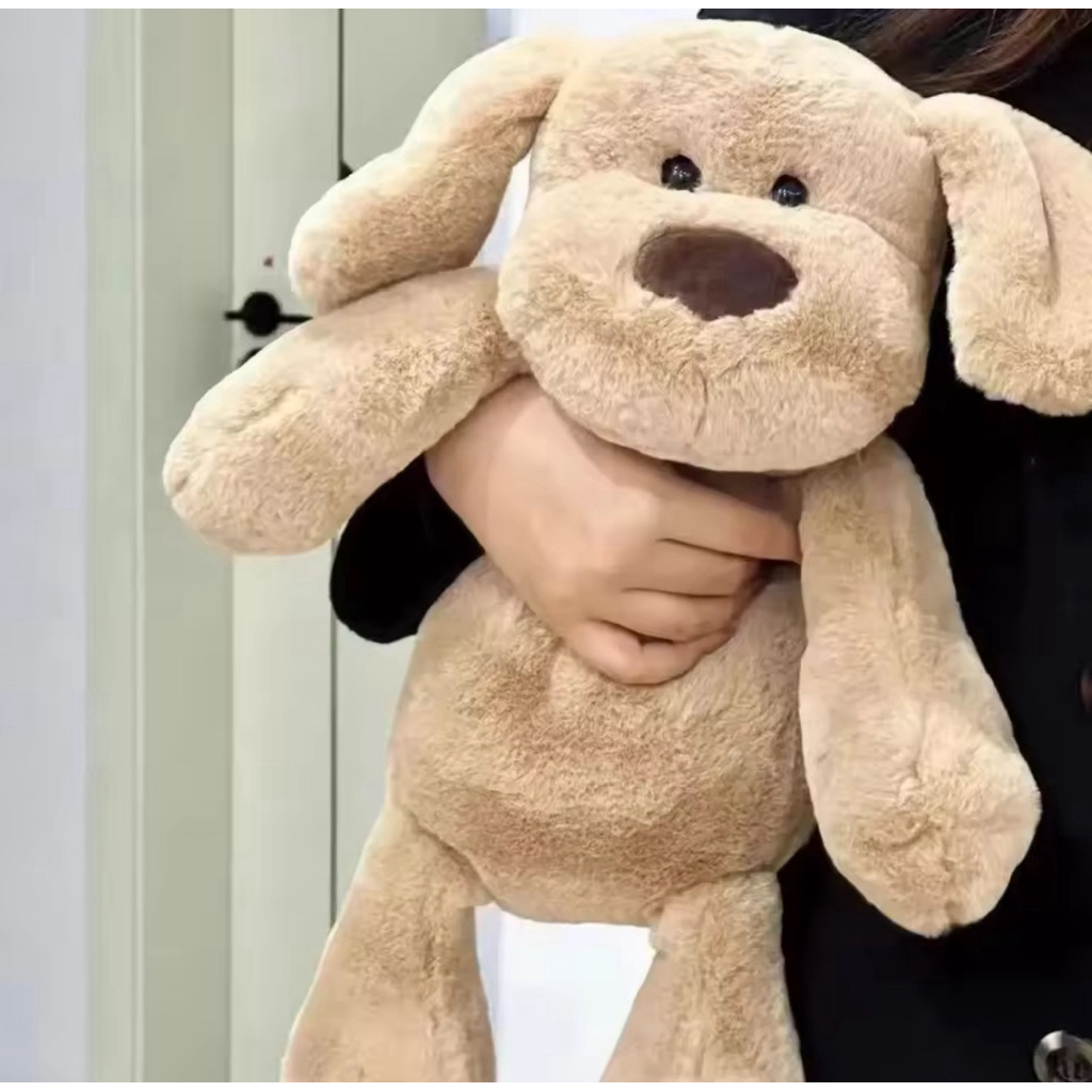 Boneka anjing sleeping dog cute kawai boneka dog import lembut