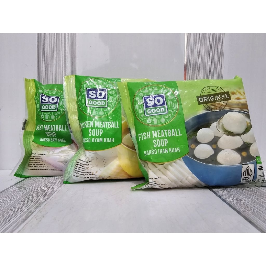 

So Good Bakso Kuah 100g Ayam Sapi Ikan