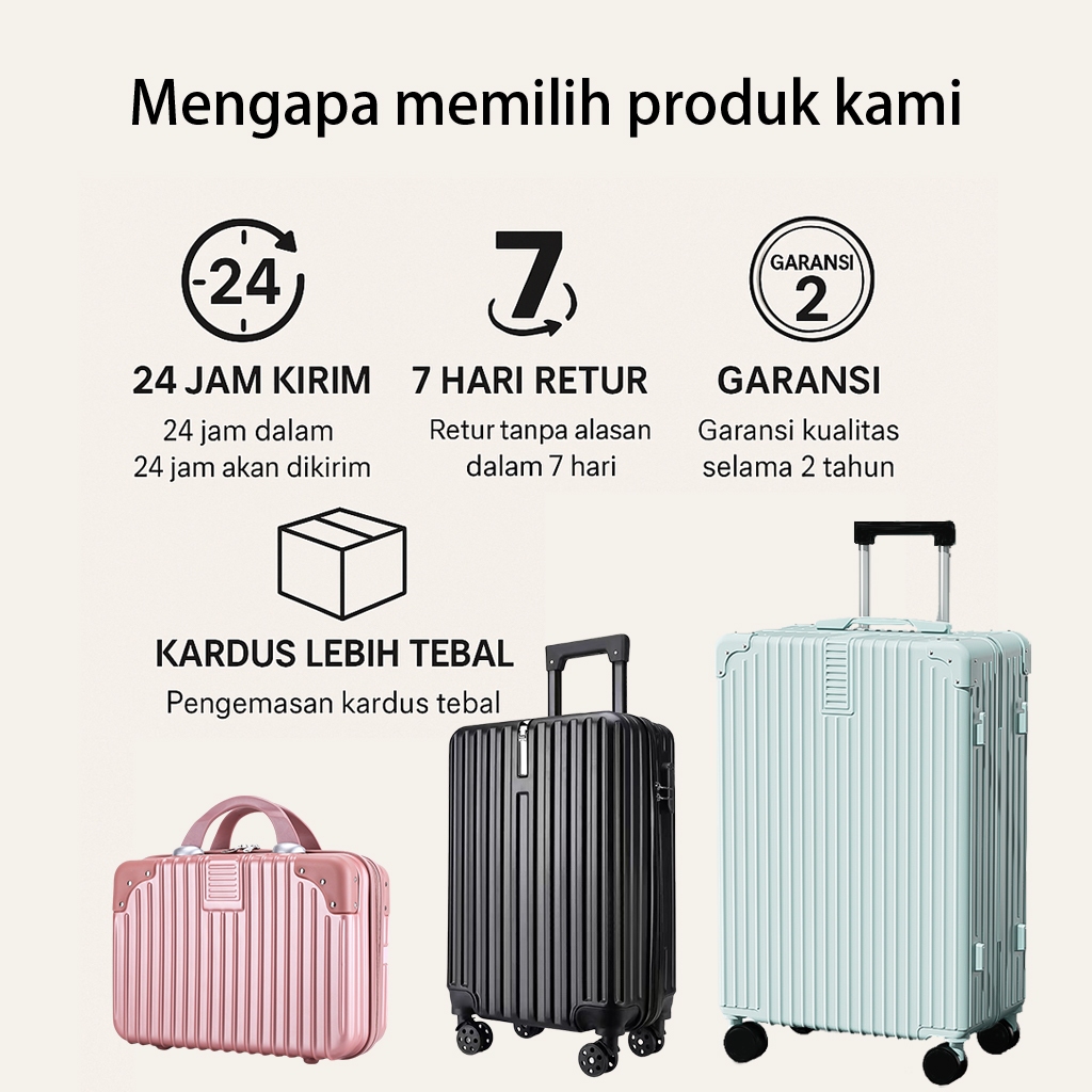 Recommended Boldedge Tempat Gelas Koper Kabin & Bagasi Size 20/24 Inch Abs Koper Kabin Ringan Roda