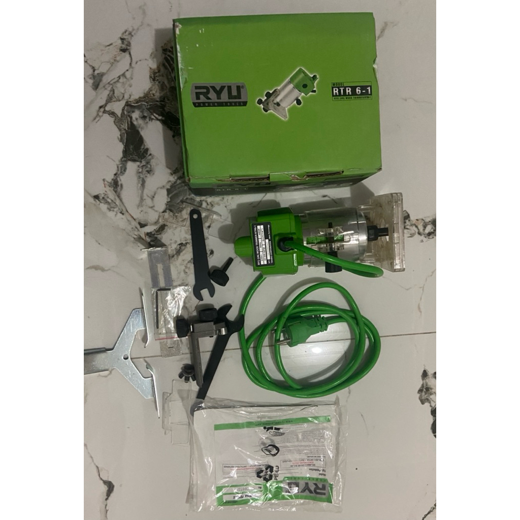 Ryu Wood Trimer RTR6-1 Mesin Profil Mini 6inch Ready Mata Router Set