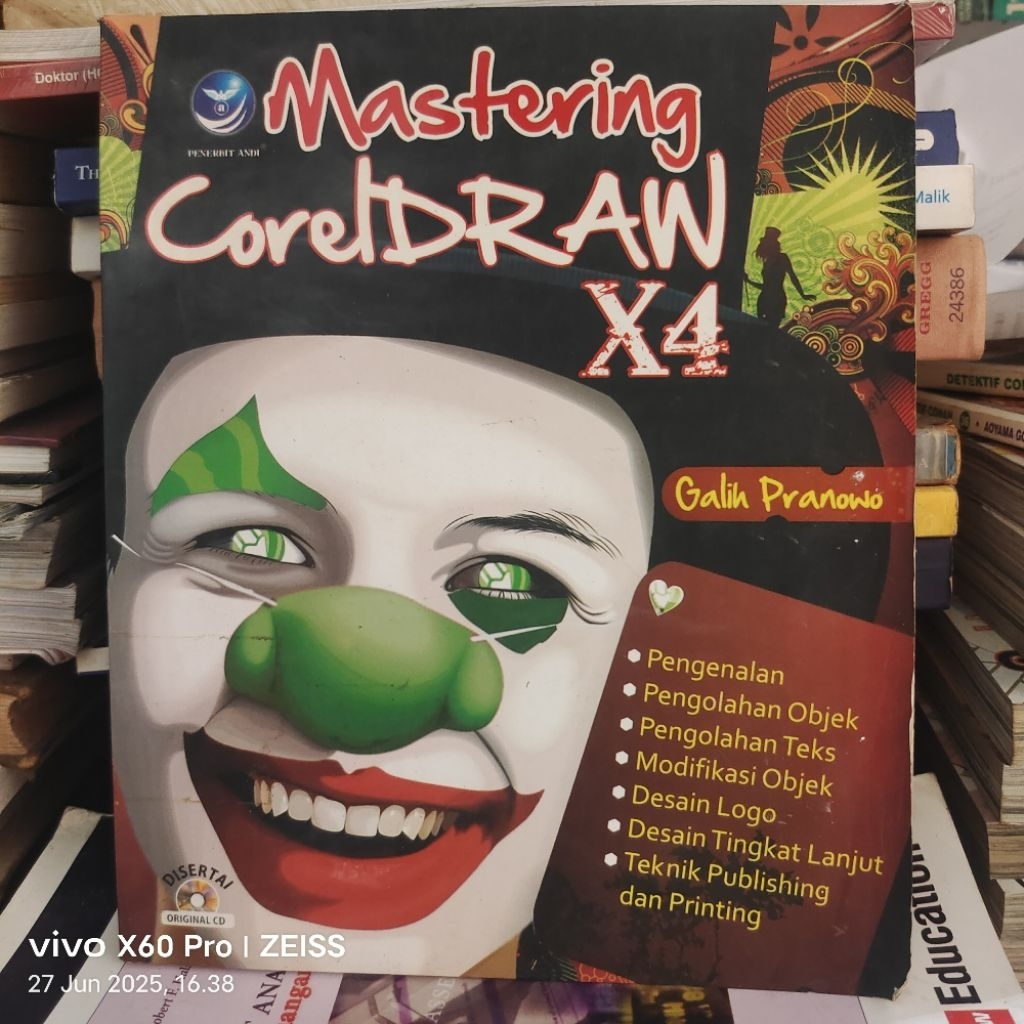 BUKU MASTERING CORELDRAW X4 ORIGINAL