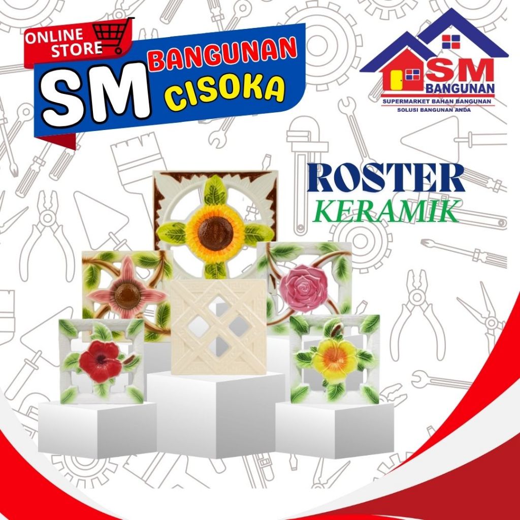 ROSTER KERAMIK 20 X 20 TRISENSA / ROSTER LUKIS