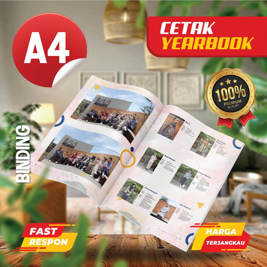 

A4 Binding - Jasa Cetak buku Tahunan Sekolah /Yearbook SD SMP SMA