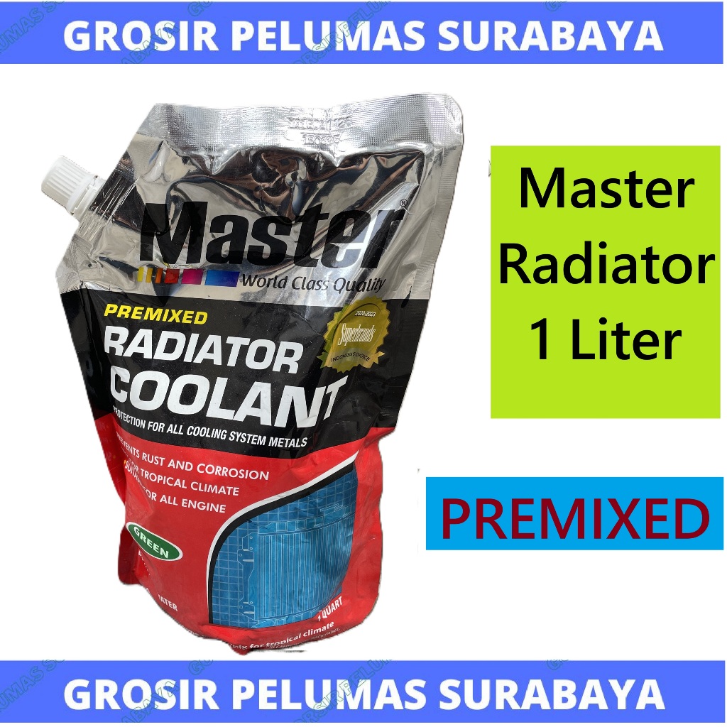 MASTER Radiator Coolant PREMIXED 1Liter Master PREMIX coolant Air radiator POUCH 1 LTR