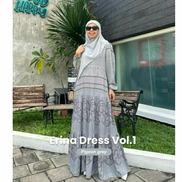 GAMIS ERINA VOL 1 (GAMIS KATUN MOTIF SYARI) BY AURORA HIJAB